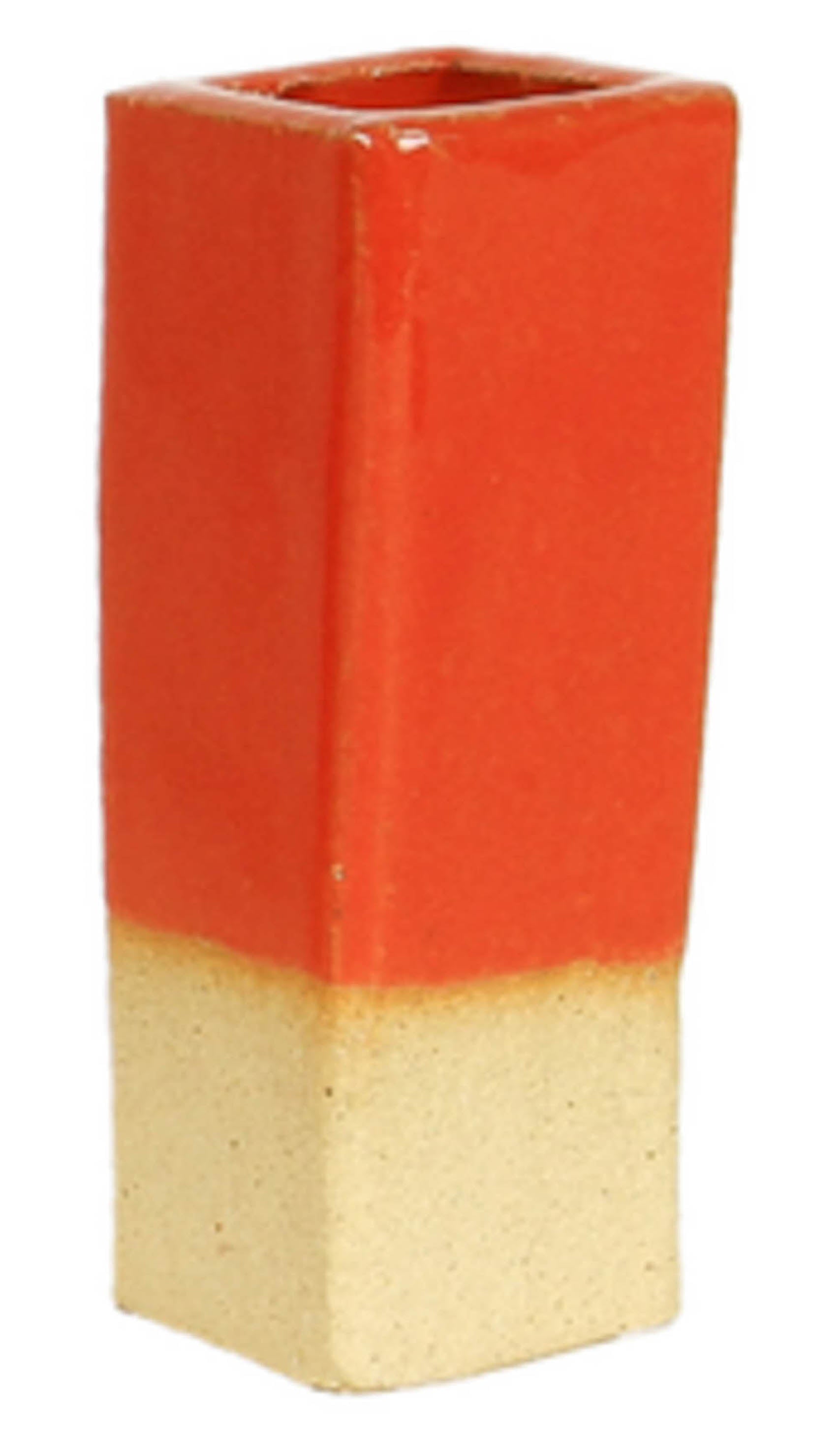 Smooth Ceramic Hex Decorative Planter