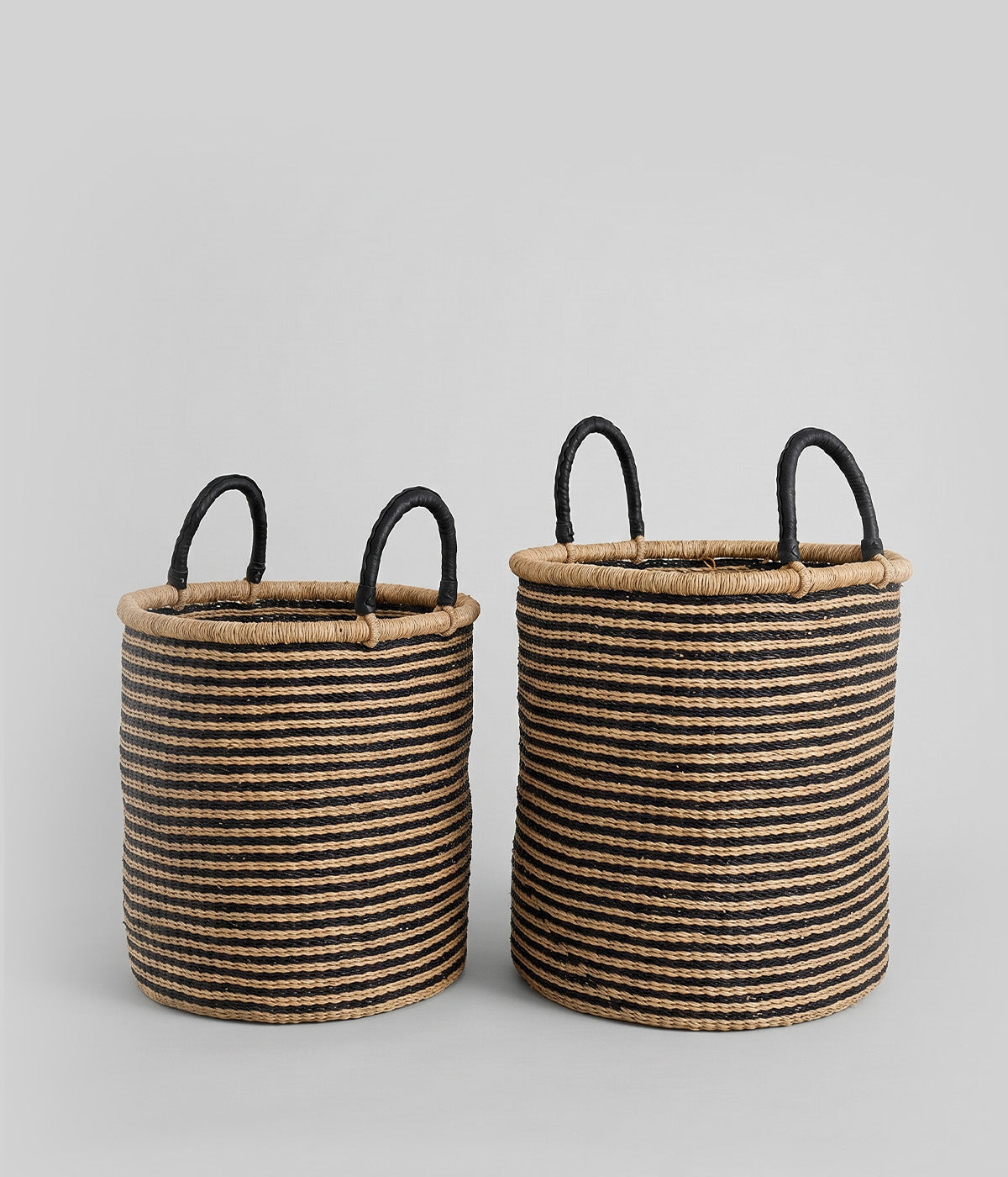 Minimal Black Woven Storage Basket - Image 4