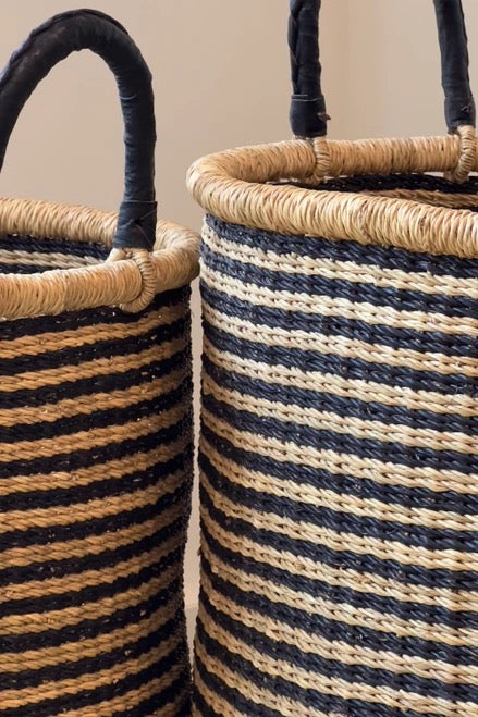 Minimal Black Woven Storage Basket - Image 7