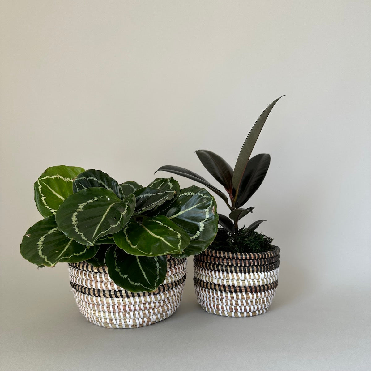 Classic Black Woven Storage Basket - Image 2