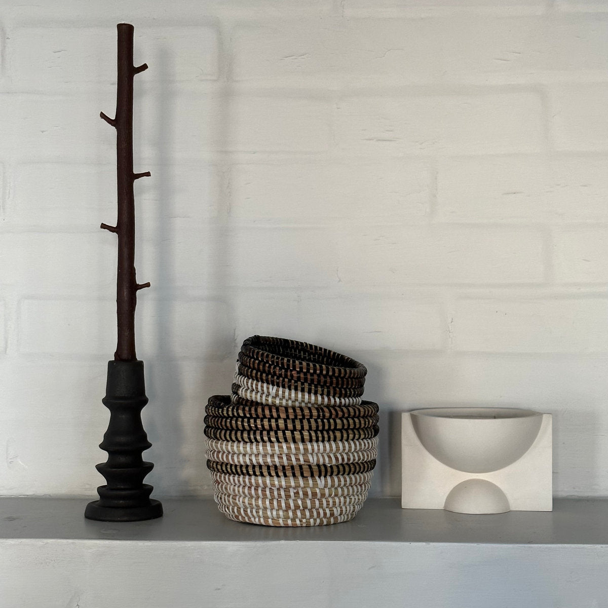 Classic Black Woven Storage Basket - Image 5