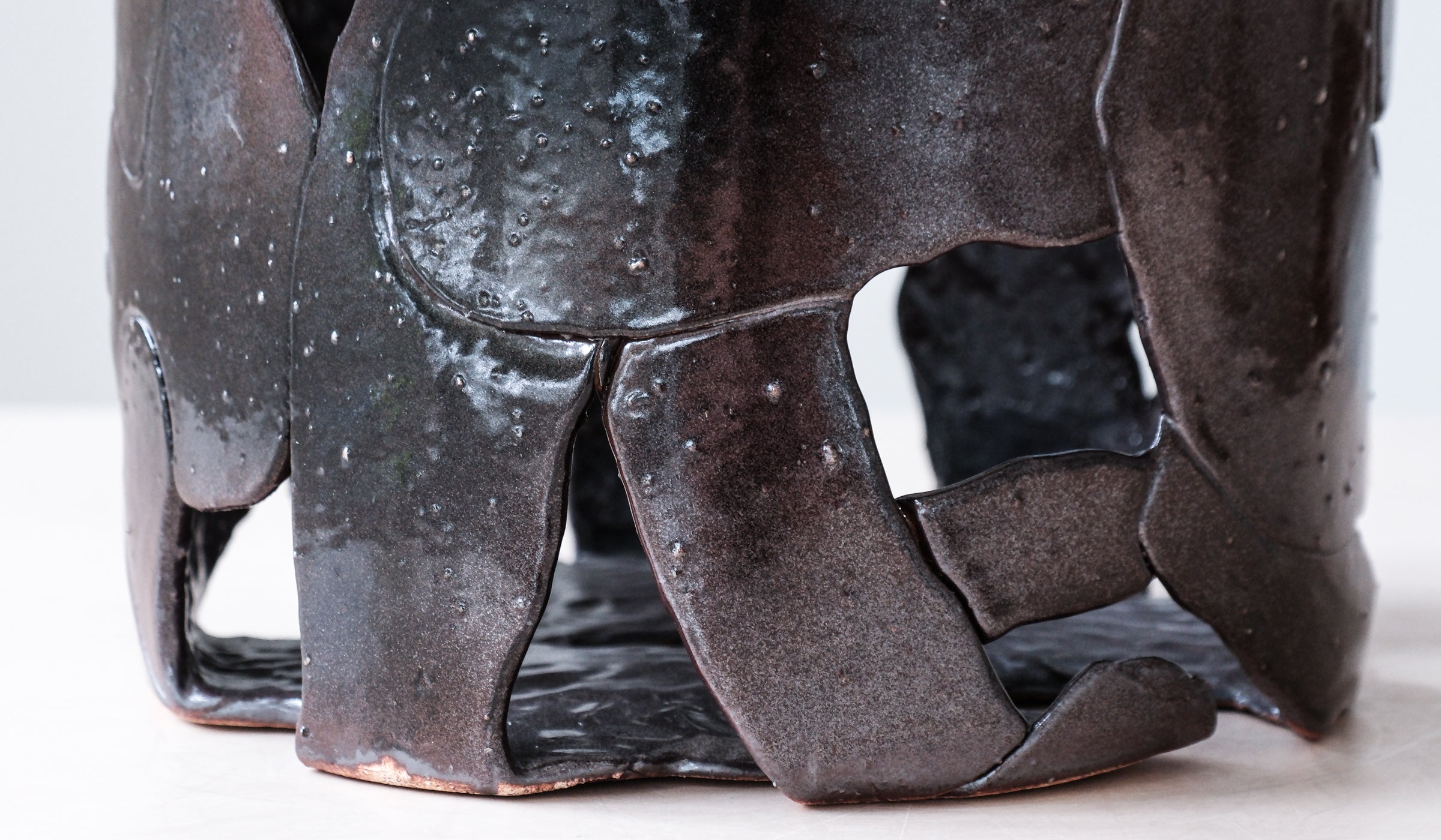 Refined Ceramic Compact Decorative Vessel