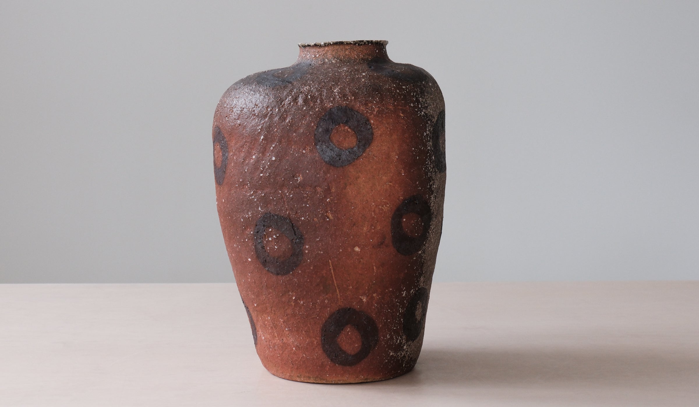 Sculpted Ceramic Ambient Decorative Vessel