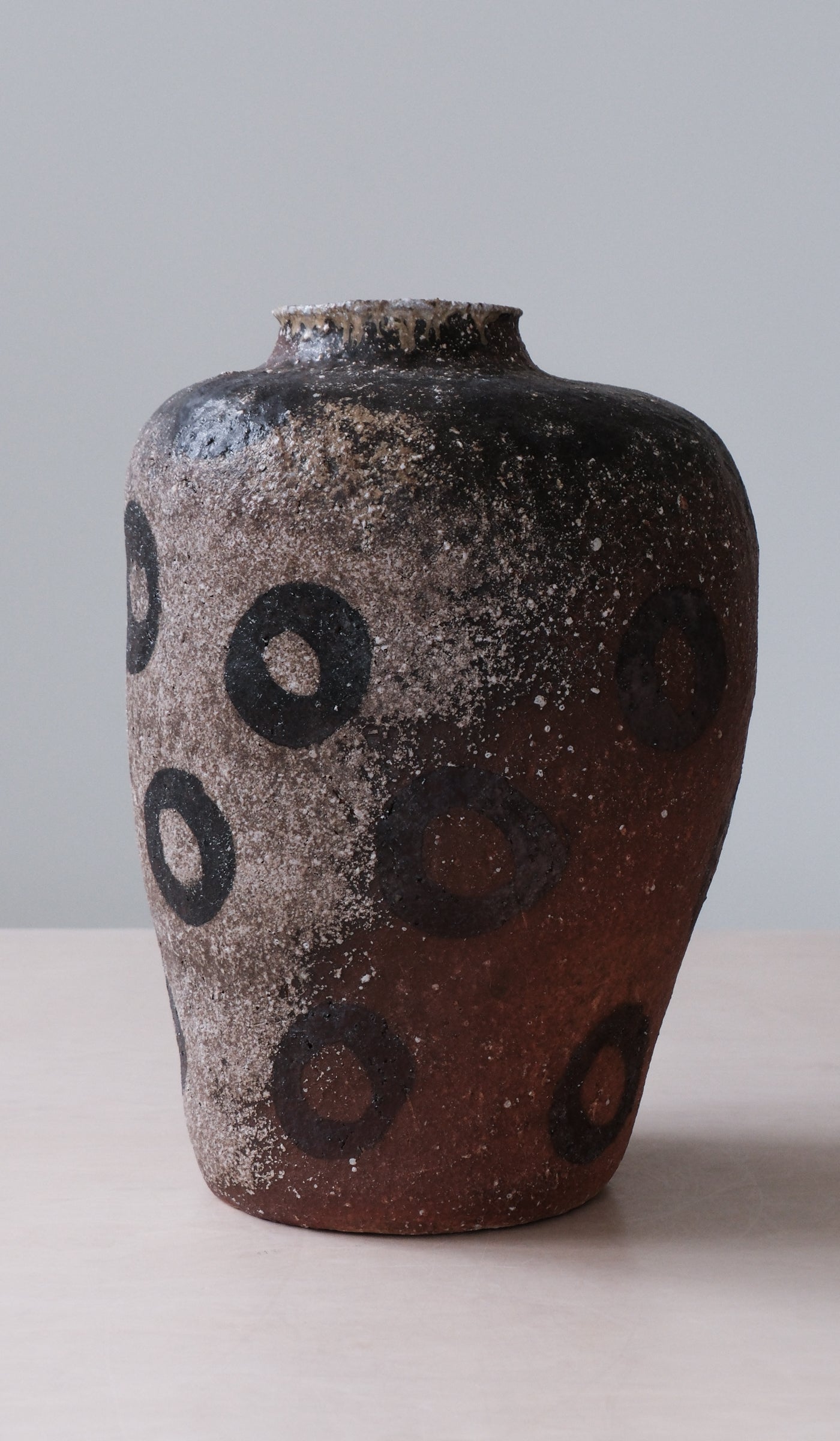 Sculpted Ceramic Ambient Decorative Vessel
