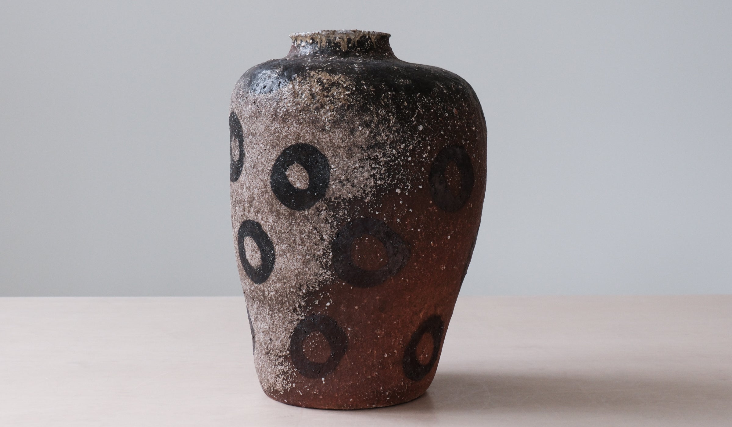Sculpted Ceramic Ambient Decorative Vessel