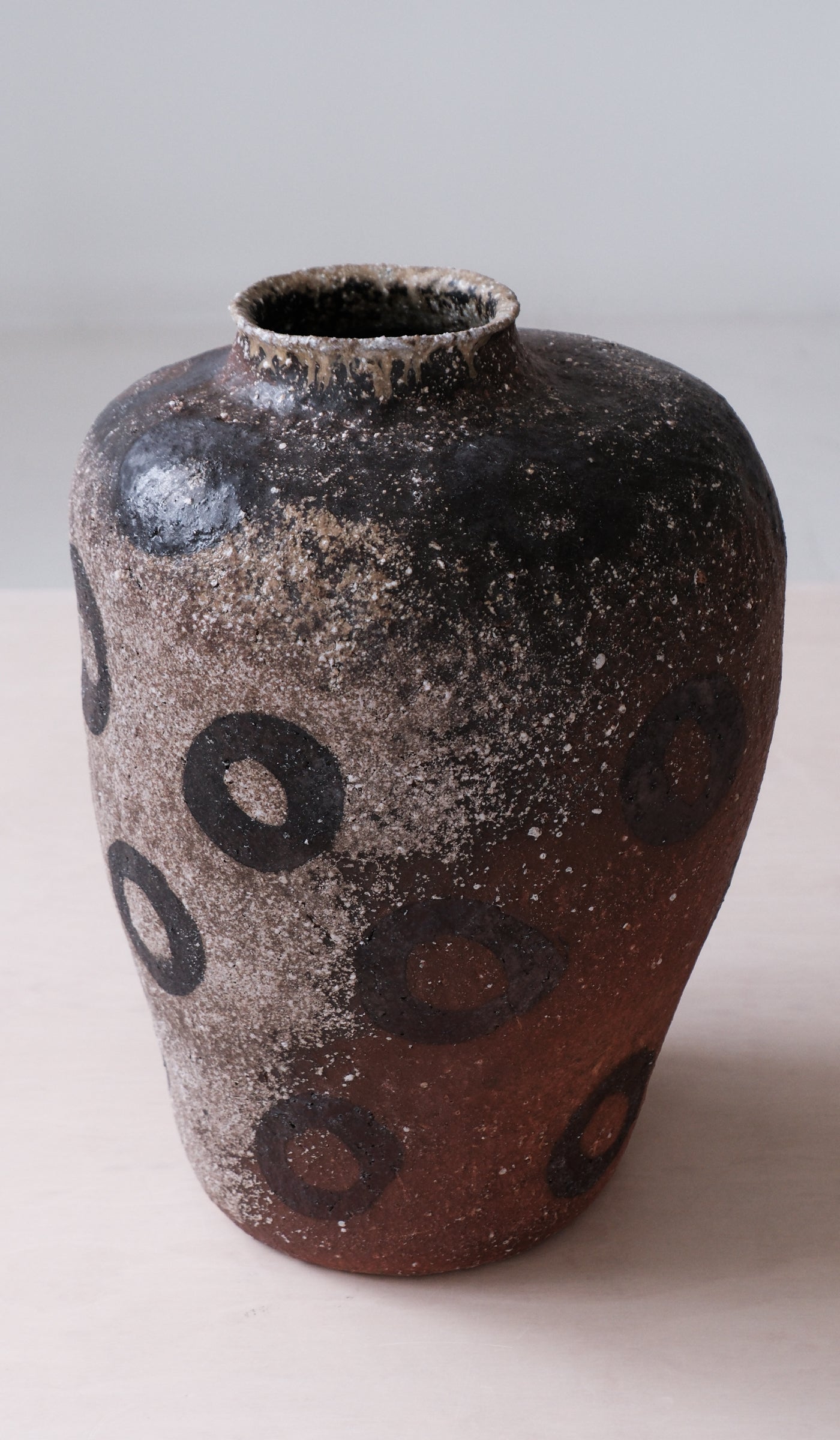 Sculpted Ceramic Ambient Decorative Vessel