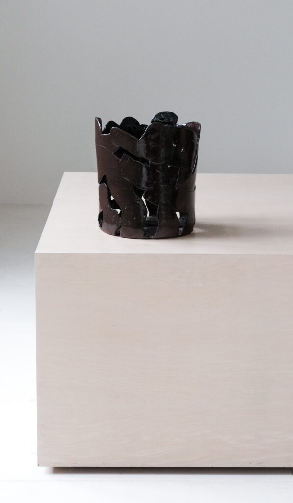 Refined Ceramic Compact Decorative Vessel