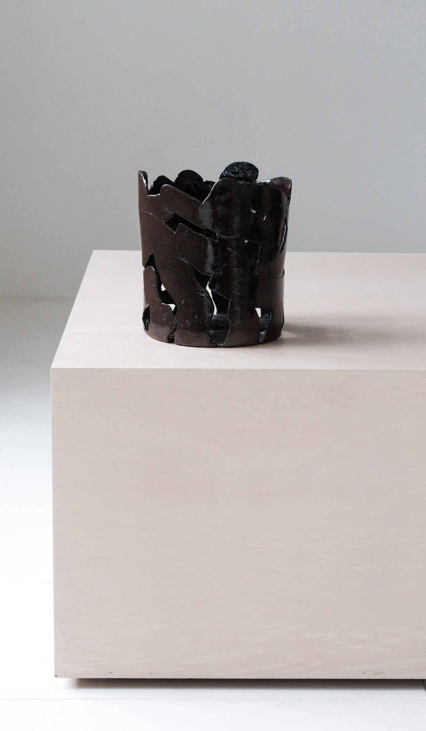 Refined Ceramic Compact Decorative Vessel