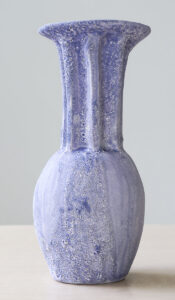 Sculpted Ceramic Fluted Decorative Vessel