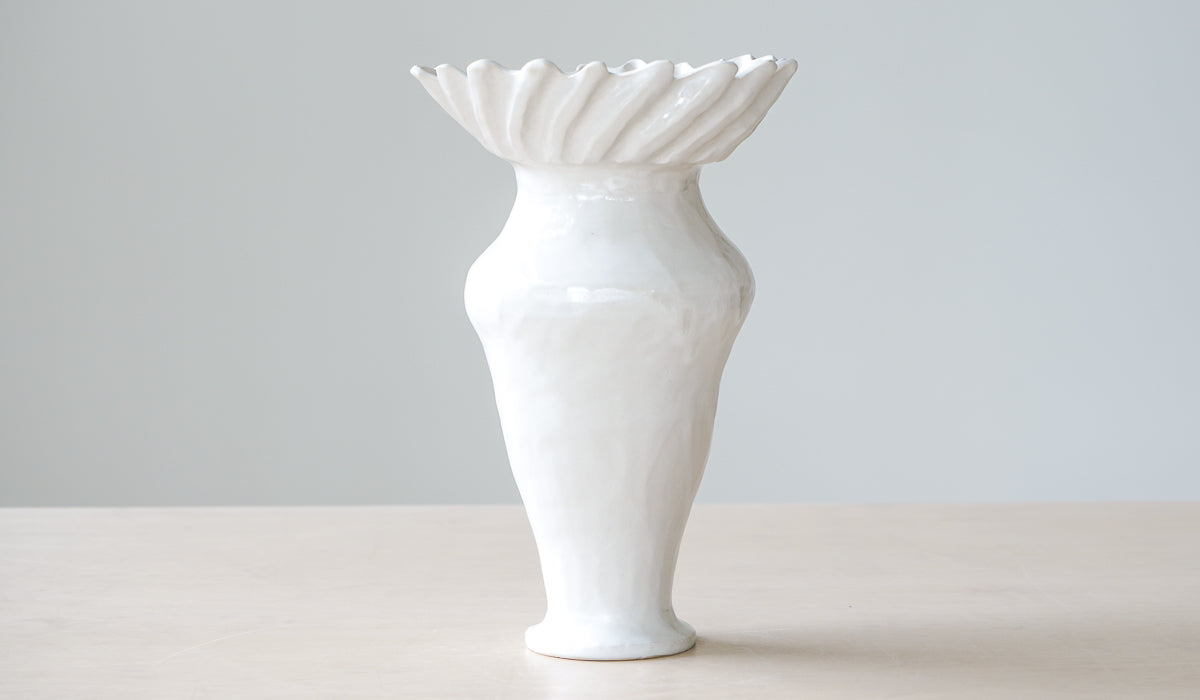 Clean Ceramic Statement Decorative Vessel