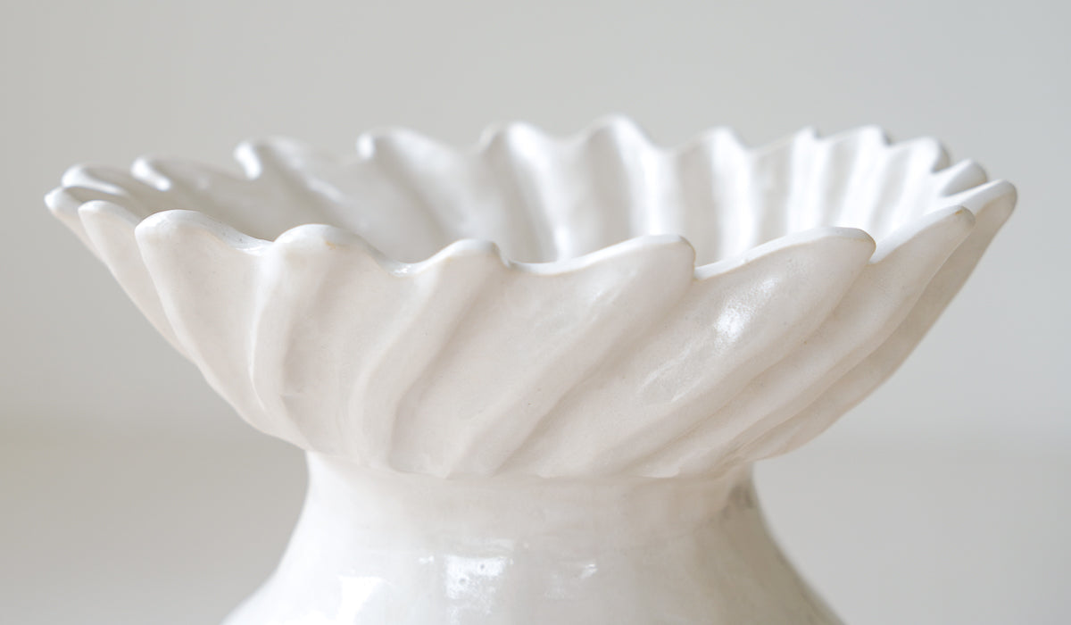 Clean Ceramic Statement Decorative Vessel