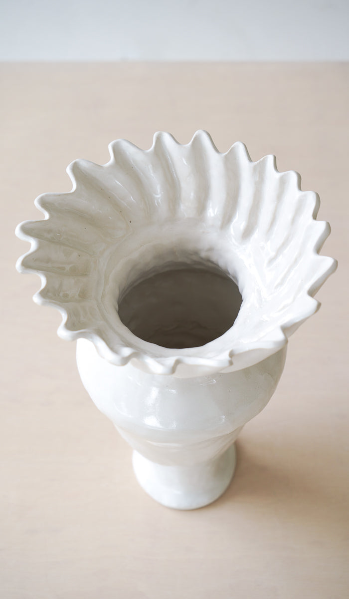 Clean Ceramic Statement Decorative Vessel