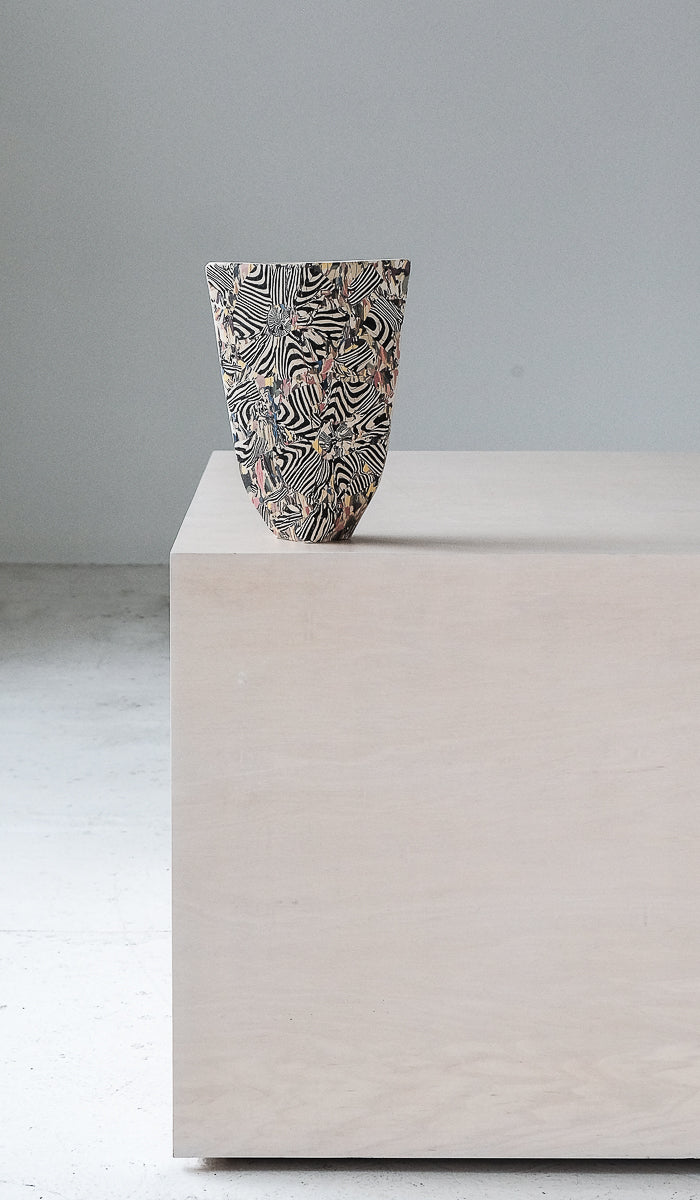 Soft Ceramic Compact Decorative Vessel