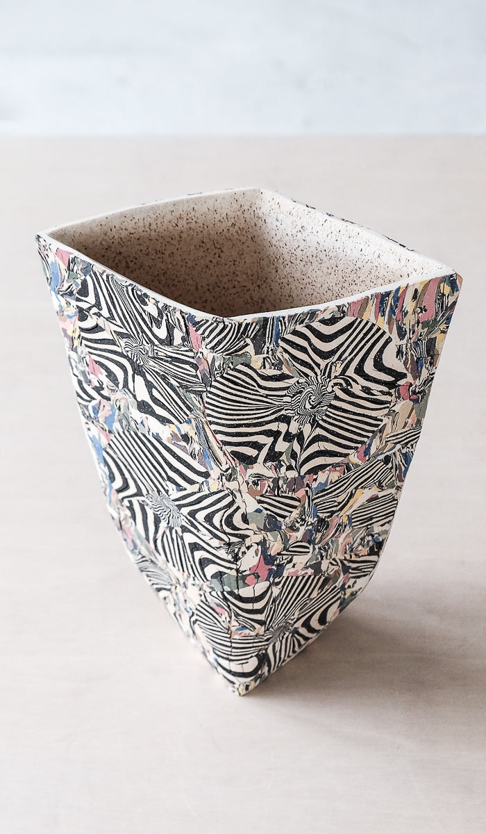 Soft Ceramic Compact Decorative Vessel