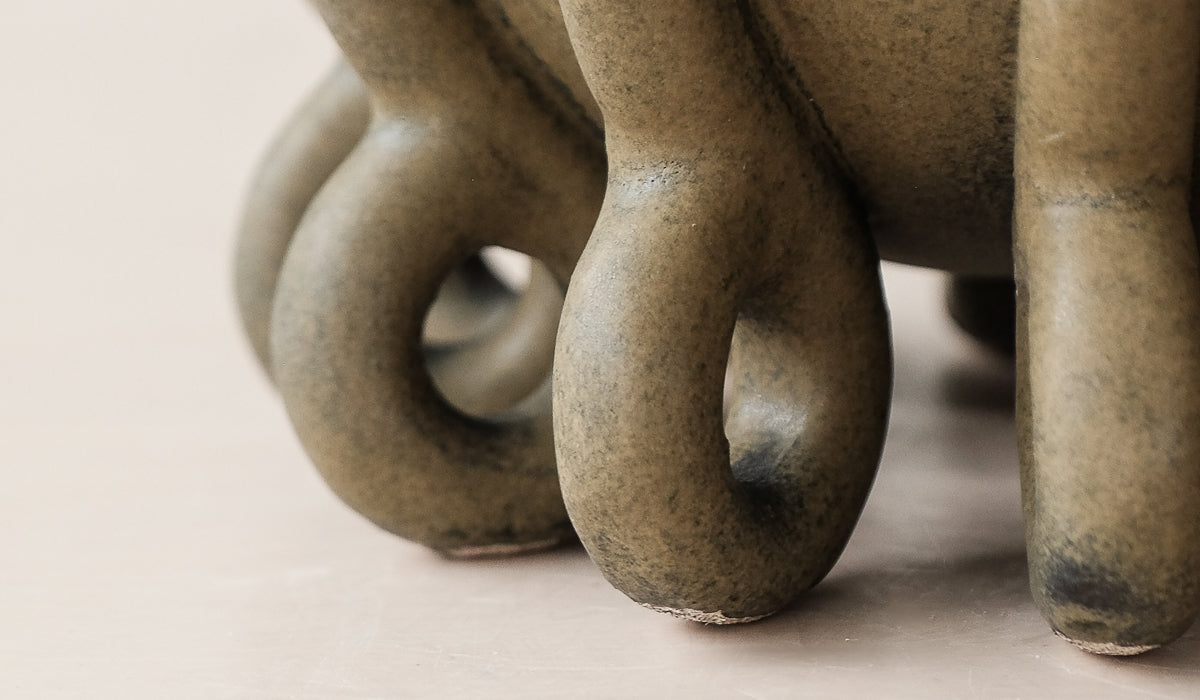Quiet Ceramic Statement Decorative Vessel