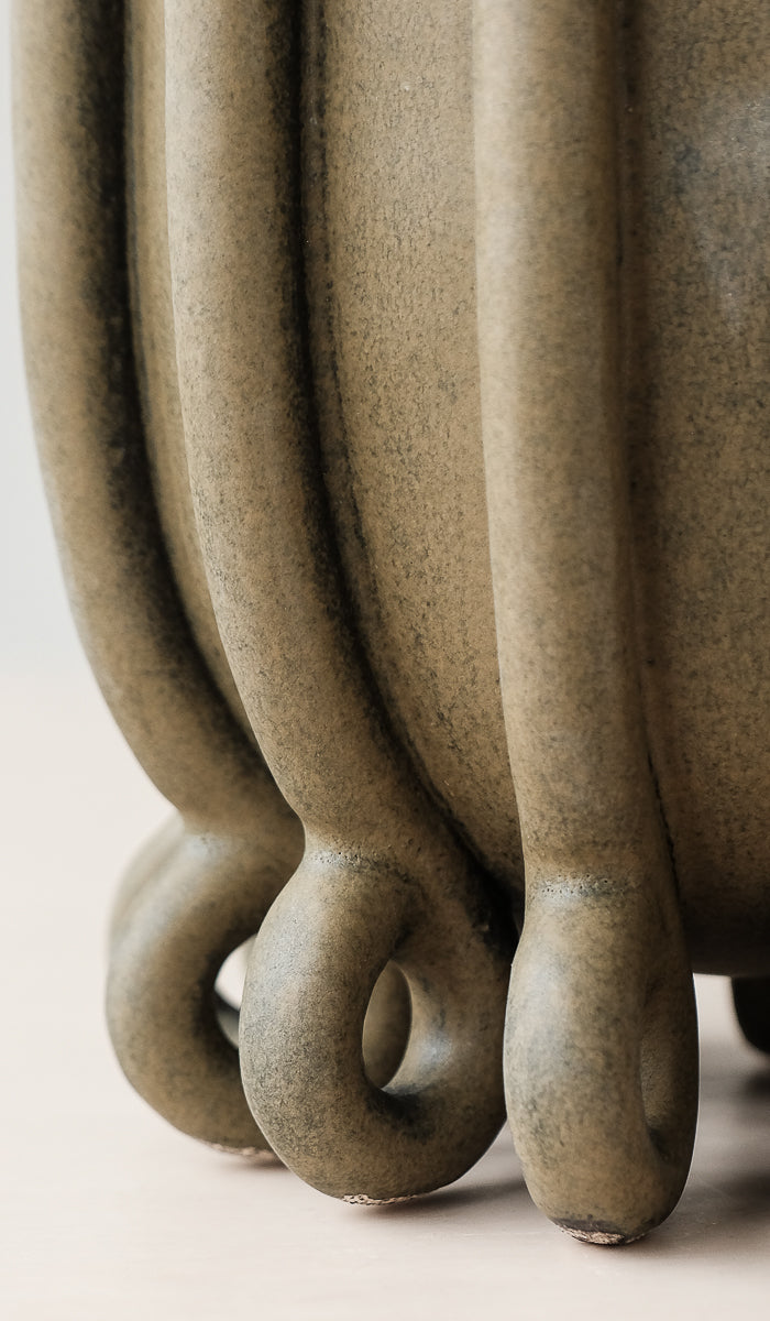 Quiet Ceramic Statement Decorative Vessel