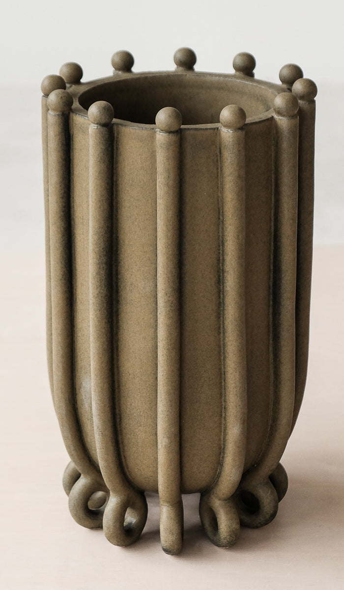 Quiet Ceramic Statement Decorative Vessel