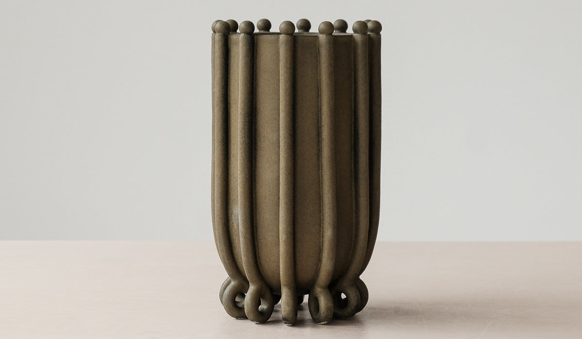 Quiet Ceramic Statement Decorative Vessel