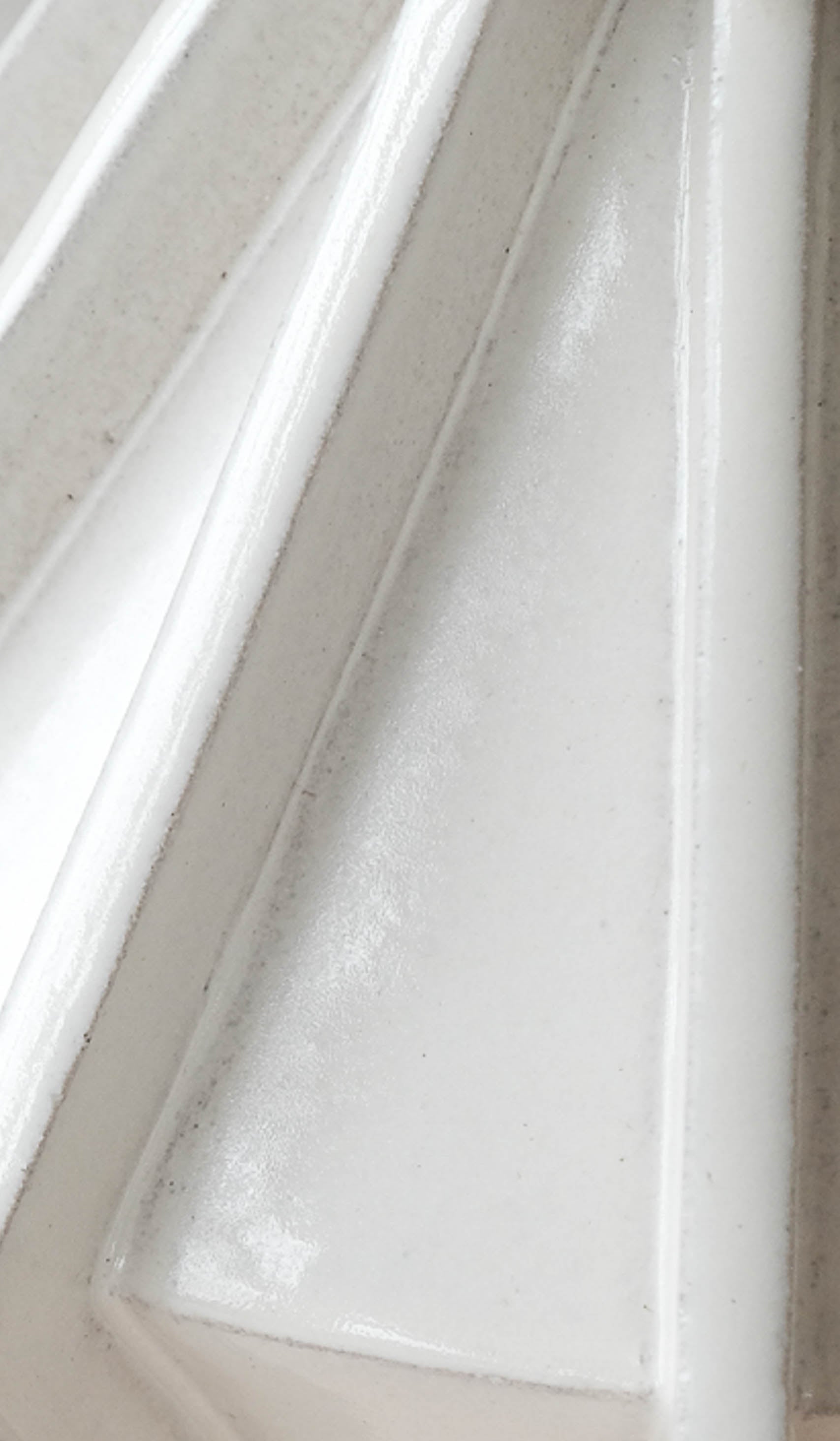 Structured Ceramic Soft Glow Decorative Vessel