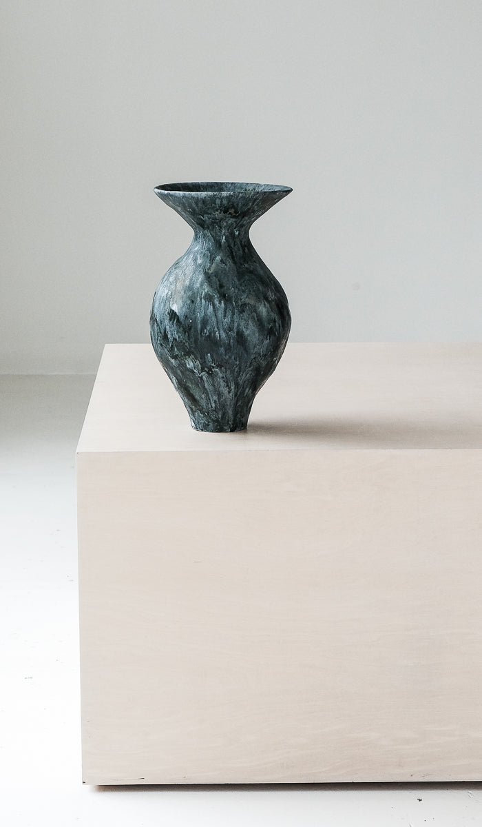Layered Ceramic Interior Decorative Vessel