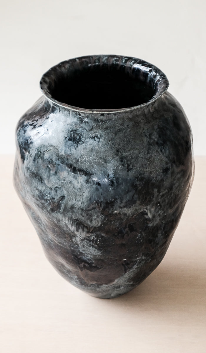 Layered Ceramic Interior Decorative Vessel