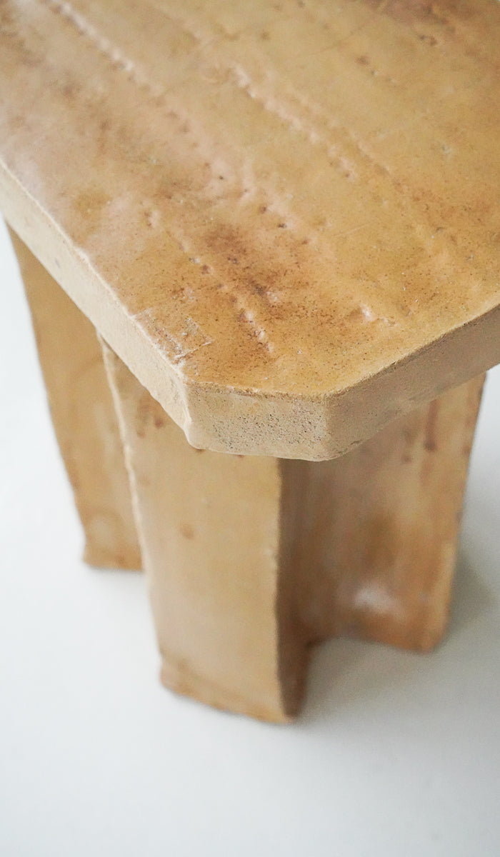 Amber Ceramic Contemporary Decorative Vessel