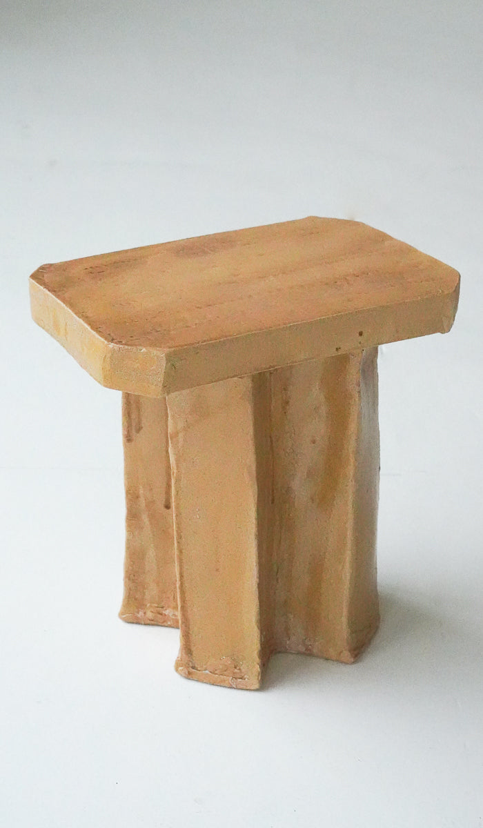 Amber Ceramic Contemporary Decorative Vessel