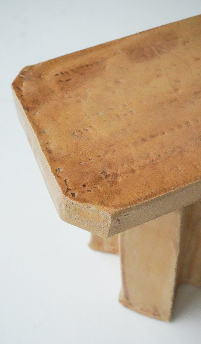 Amber Ceramic Contemporary Decorative Vessel