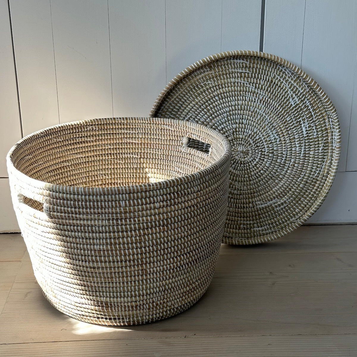 Textured Woven Storage Basket for Everyday Home Styling